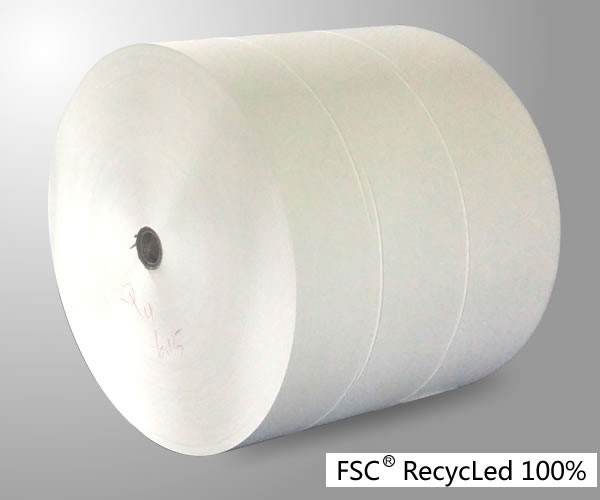 Recycled offset printing paper